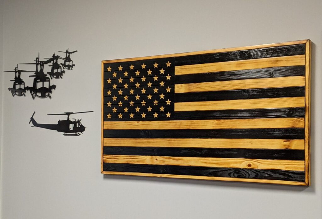 American Flag/Helicopters